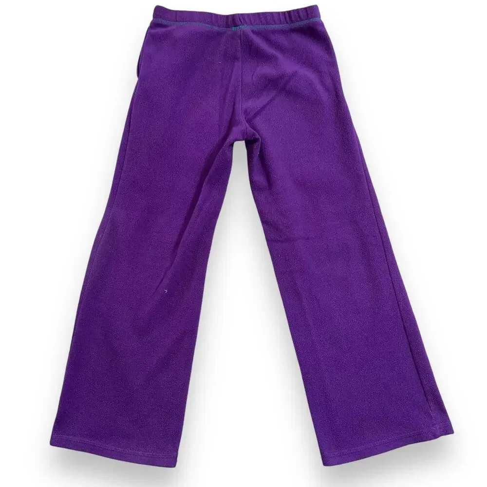 Danskin Now Girls Fleece Pants Casual Pajama Loungewear Purple Medium 7 8